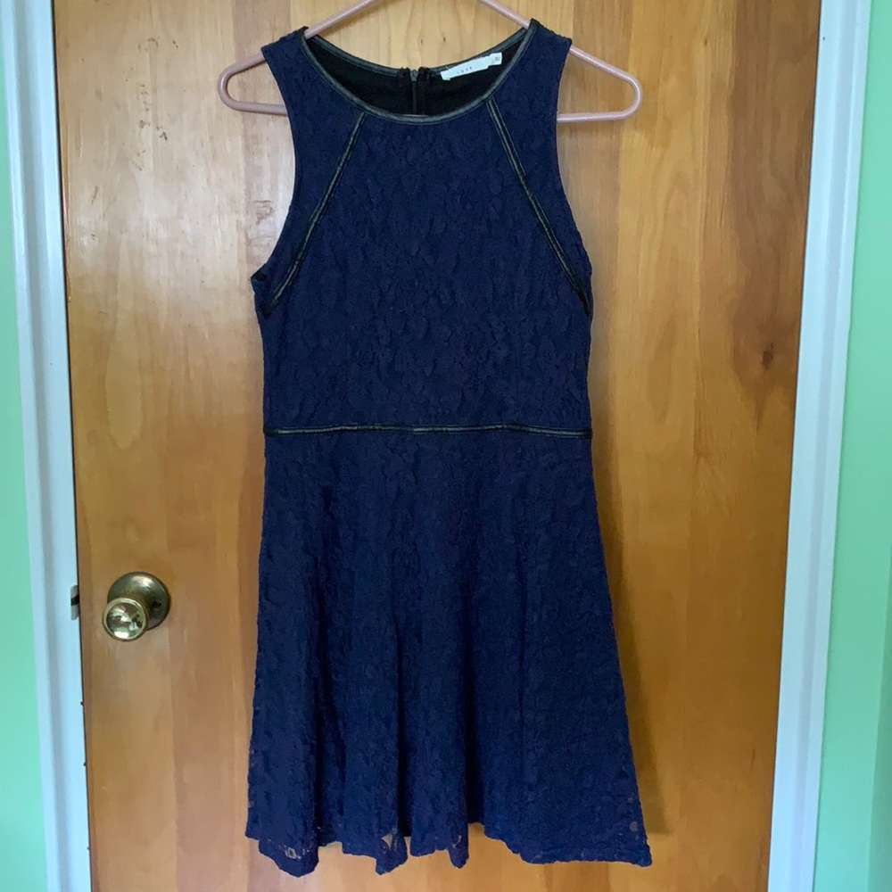 Macy’s Lush Blue Lace Dress